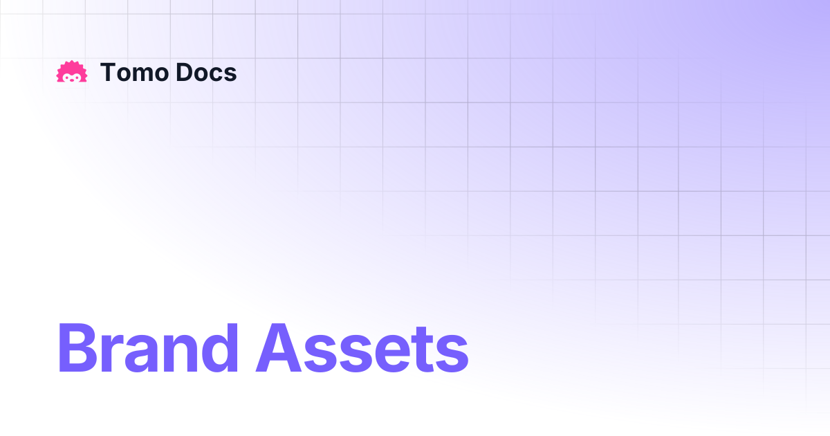 Brand Assets | Tomo Docs